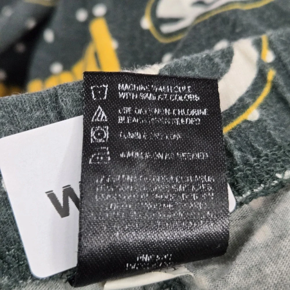 Green Bay Packers Boys Sleepwear 18/20 Green Pajama Pants Logo Graphic Allover